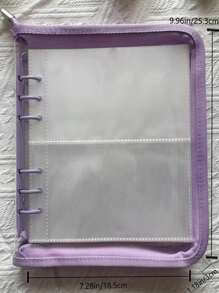 透明珠寶收納盒珠寶密封袋大學宿舍必需品，東西袋 - 紫色 - 查看 4