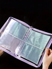 透明珠寶收納盒珠寶密封袋大學宿舍必需品，東西袋 - 紫色 - 查看 1