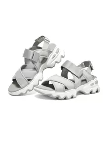 Women's Sandals, Platform Shoes, Breathable And Comfortable, Wearable Sandals Cali 119710-Ofwt - Grey - View 4
