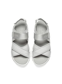 Women's Sandals, Platform Shoes, Breathable And Comfortable, Wearable Sandals Cali 119710-Ofwt - Grey - View 2