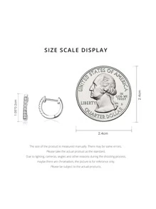 3入組/套極簡耳環戒指首飾套裝女士S925純銀白金鍍情人節精細首飾套裝禮品