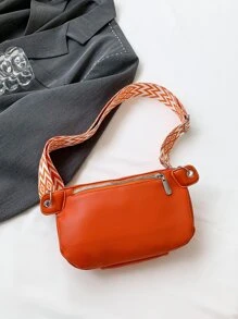 Chain Waist Bag Multifunctional Chest Pack Unisex Sports Shoulder Crossbody Bag - Burnt Orange - View 7