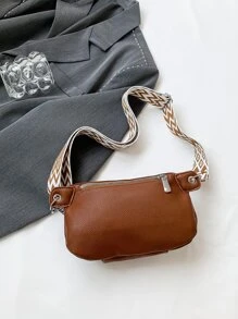 Multifunctional Chain Waist Bag/Chest Bag Unisex Sports Shoulder Sling Crossbody Bag