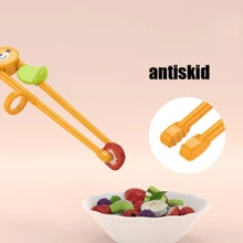 Enfants, Adultes, Débutants, Baguettes, Dessins animés, Pandas, Grenouilles, Animaux, Débutants, Baguettes, Ustensiles de table Apprentissage, Fournitures scolaires de sécurité alimentaire, Rentrée scolaire