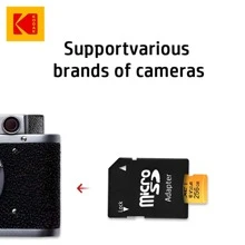 Kodak 柯達 1入組 256GB 記憶卡 U3 Mini SD 卡 Class 10 TF 快閃記憶體卡 Micro TF SD 卡記憶卡 - 黃色 - 查看 4