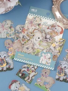 1 Set (30 Sheets)  Animal Party Decor Sticker For Scrapbooking, Diy Crafts - Multicolor - View 1