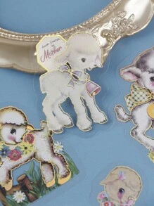 1 Set (30 Sheets)  Animal Party Decor Sticker For Scrapbooking, Diy Crafts - Multicolor - View 4