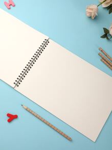 58頁兒童專業素描本厚紙筆記本日記本美術學習用品鉛筆繪圖記事本素描本 - 綠色 - 查看 7