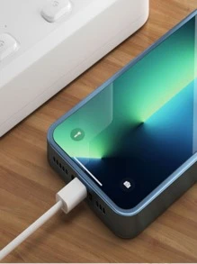 素色PD20瓦電源適配器USB-C至燈光數據線手機快速充電器適用於iphone13/14 - 白色 - 查看 5