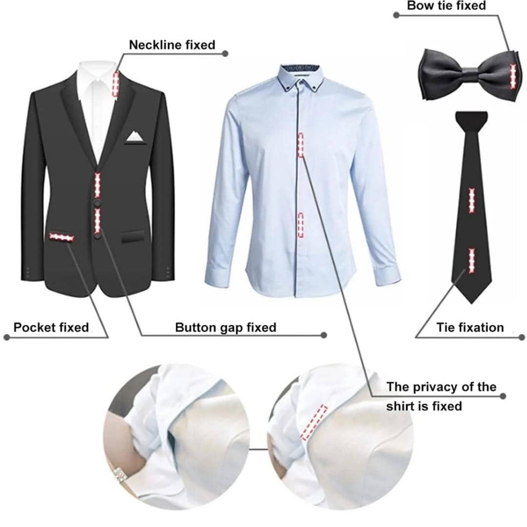 Antiexposure tape transparent doublesided adhesive safety body chest