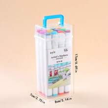 PP Thùng Hộp Quà Đóng gói Hai đầu Người đánh dấu Bộ Đối với Học sinh Tranh Nghệ Thuật , Màu sắc sẵn có - Nhiều màu - Xem 2