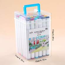 PP Thùng Hộp Quà Đóng gói Hai đầu Người đánh dấu Bộ Đối với Học sinh Tranh Nghệ Thuật , Màu sắc sẵn có - Nhiều màu - Xem 4