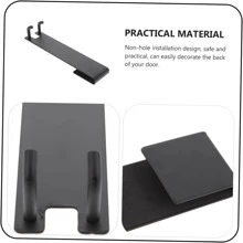 淋浴門鉤,1入組毛巾掛鉤無框玻璃淋浴門,重型不銹鋼浴室衣架不附帶穿孔,黑色 - 黑色 - 查看 5