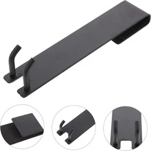 淋浴門鉤,1入組毛巾掛鉤無框玻璃淋浴門,重型不銹鋼浴室衣架不附帶穿孔,黑色 - 黑色 - 查看 7