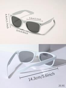 1入五角星效果光源繞射煙火派對眼鏡,觀看煙火表演和聖誕音樂節裝飾,時尚自拍眼鏡 - 白色 - 查看 5