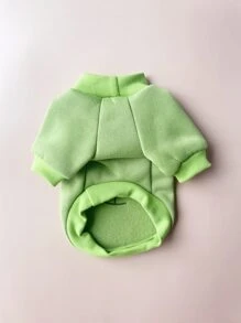 1 Áo nỉ cho thú cưng Với Thiết kế Gấu hoạt hình - màu xanh lá - Xem 4