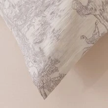 1入組親膚雙枕套 - 黑與白 - 查看 3