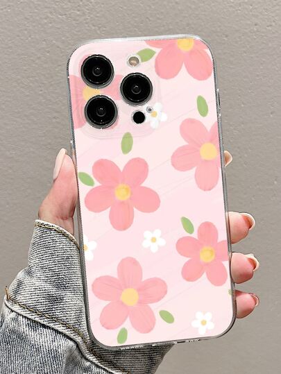 花朵圖案防摔手機外殼