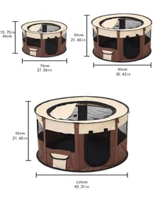 1PC pet bed cat delivery room cat litter cage cat production cage supplies a full set of cat and dog pregnancy breeding box pet waiting for delivery nest isolation dog cat production tool set - Cà phê nâu - Xem 4