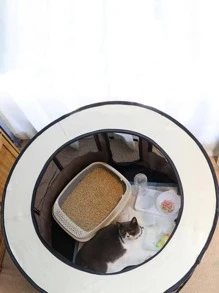 1PC pet bed cat delivery room cat litter cage cat production cage supplies a full set of cat and dog pregnancy breeding box pet waiting for delivery nest isolation dog cat production tool set - Cà phê nâu - Xem 7