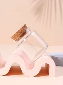 50ml Sealed Glass Jar With Wooden Cap, Candle Cup, Tea Flower Bottle, Soy Wax Bean, Succulent Planter, Candy Jar, Dry Flower Display, Jewelry Storage Bottle Best Gifts Birthday Graduation