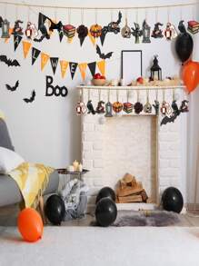 12 cái Halloween Bằng gỗ Đồ trang trí Đối với Cây Mùa Xuân Đồ trang trí , Bao gồm Hoa , Quỷ lùn Và Lễ hội Chủ đề Hình dạng - Nhiều màu - Xem 2