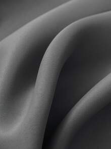 1 Miếng Màu thuần Polyester Rèm cửa , Phòng Rèm cửa , Tối Xám Phòng ngủ Phòng khách Ban công Dán Rèm cửa - Màu xám đen - Xem 10