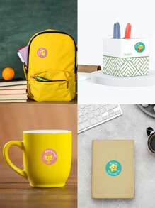 500張/1卷兒童鼓勵貼紙 - 彩色 - 查看 4