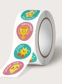 500張/1卷兒童鼓勵貼紙 - 彩色 - 查看 2