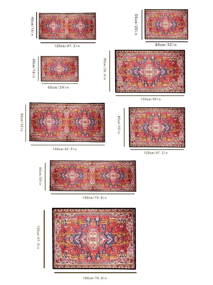 Tappeto Runner per Corridoio 100 x 500 cm Tappeto da Cucina Antiscivolo Lavabile Tappeto Corridoio Lungo Tappeto Cucina Tappeti Runner Passatoia per Scale Ingresso Lavanderia Camera da Letto Bagno
