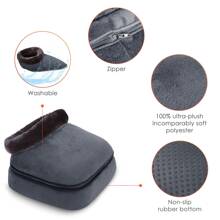 Full Back Massager with Heat -2D/3D Shiatsu Massage Seat Cushion with 10 Massage Nodes, Massage Chair Pad, Rolling Kneading Massage Pads for Back - 灰色 - 查看 10