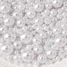 3/4/6/8/10/12/14/16/18/20mm Akrylowe koraliki dystansowe Sztuczne perły Okrągłe perły Luźne koraliki do wyrobu biżuterii