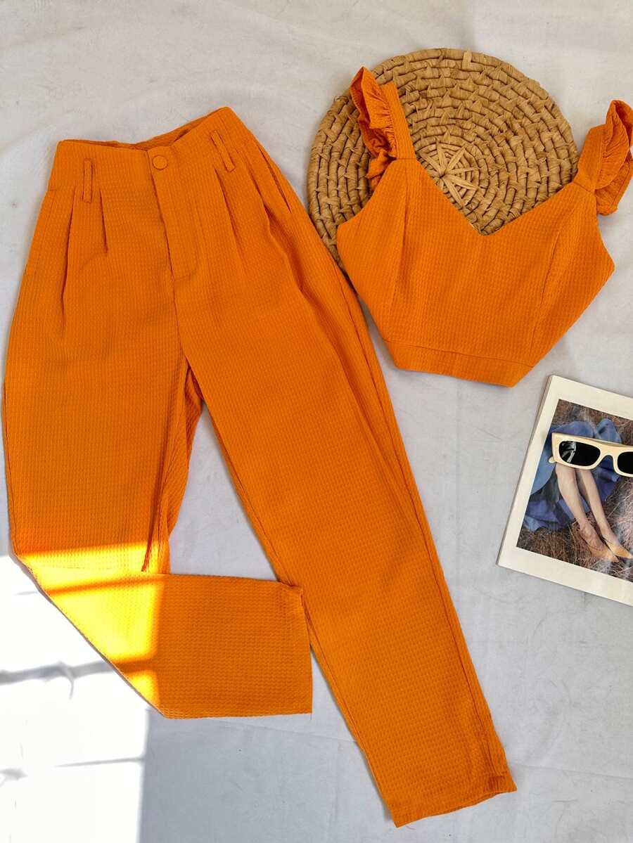 Women Two-piece Outfits - trái cam - Xem 1