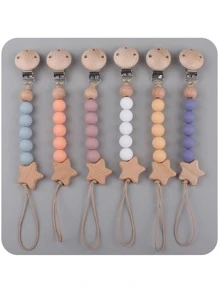 Juguete de dentición decorativo con forma de estrella y cuentas