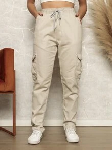 Women Pants - 淺灰色 - 查看 1