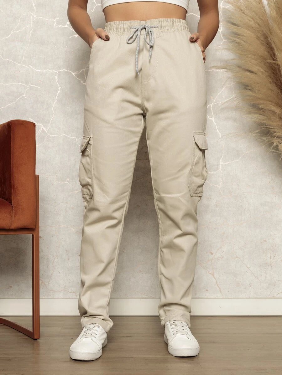 Women Pants - 淺灰色 - 查看 1