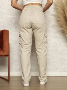 Women Pants - 淺灰色 - 查看 2
