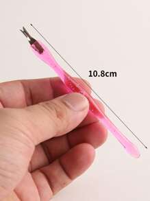 6 pièces Éliminateur de peau morte en plastique à double extrémité, repoussoir de cuticules en forme de V, rose et transparent, convient pour le nettoyage et les soins à domicile et au salon de manucure, fournitures pour ongles, outils pour ongles, outils pour nail art, rentrée scolaire, ongles, outils pour ongles à clipser, outils de manucure et de pédicure