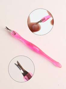 6 pièces Éliminateur de peau morte en plastique à double extrémité, repoussoir de cuticules en forme de V, rose et transparent, convient pour le nettoyage et les soins à domicile et au salon de manucure, fournitures pour ongles, outils pour ongles, outils pour nail art, rentrée scolaire, ongles, outils pour ongles à clipser, outils de manucure et de pédicure
