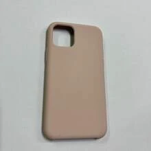 Capa Capinha Silicone Com Aveludado For iPhone 11,11Pro e 11Promax - Champanhe - Visão 2