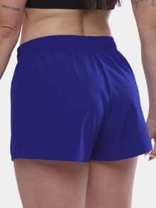 Women Shorts - 寶藍色 - 查看 2