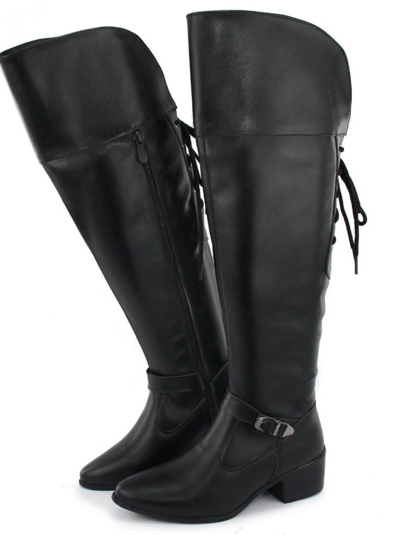 Women Fashion Boots - 黑色 - 查看 1