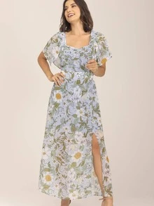 Women Dresses - 藍色 - 查看 1