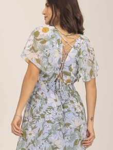 Women Dresses - 藍色 - 查看 3