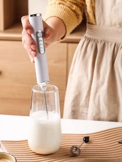 1 Peça Misturador Bebidas Ovos Portátil Elétrico Bateria Mini Mixer Duplo-PRONTO ENTREGA