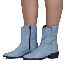 Women Fashion Boots - 藍色 - 查看 9