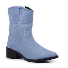 Women Fashion Boots - 藍色 - 查看 6