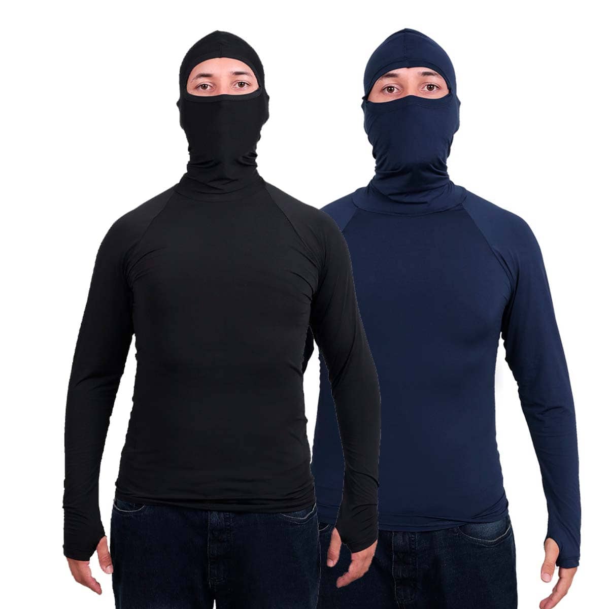 Boyfriend Style Men Shirts - Navy Blue - View 1