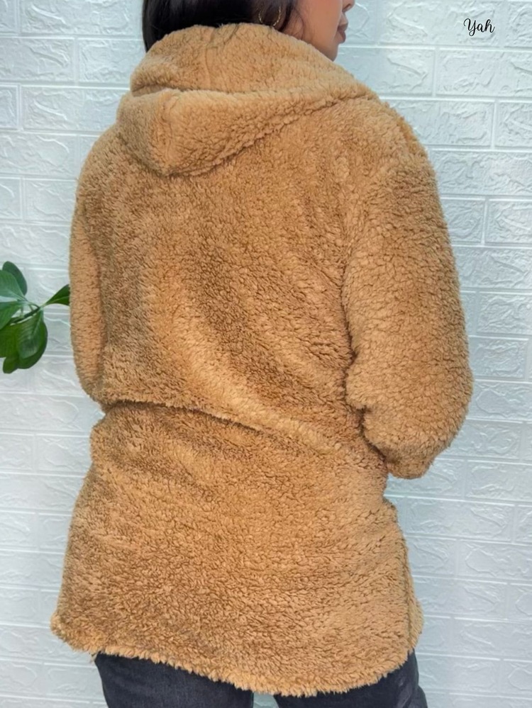 Women Coats - 米色 - 查看 2