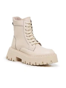 Women Fashion Boots - Màu be - Xem 4